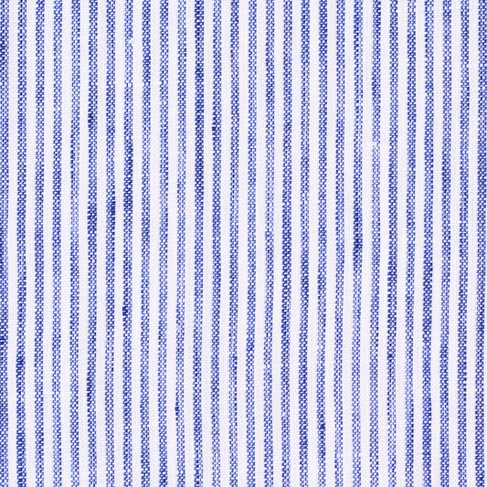 Shirt - linen - white/blue - striped