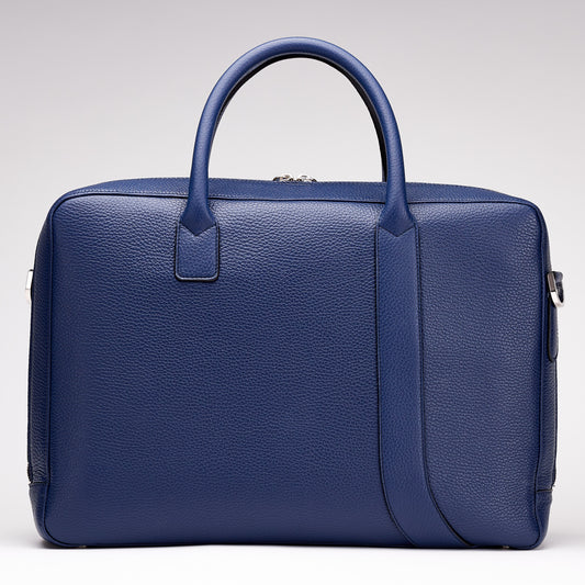 Asymmetrical Briefcase - Dark Blue