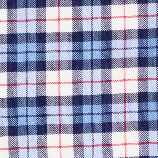 Shirt - twill - blue/red - checked