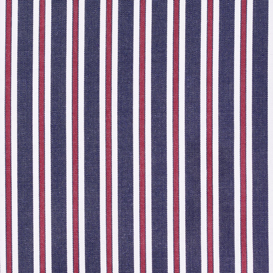 Shirt - Poplin - blue/red - striped