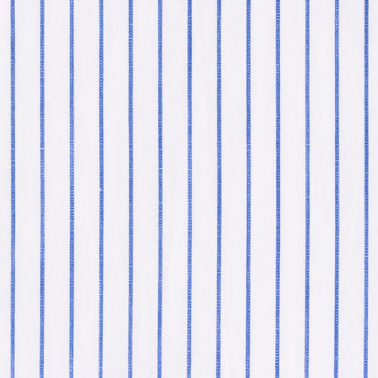 Shirt - cotton/linen - blue - striped