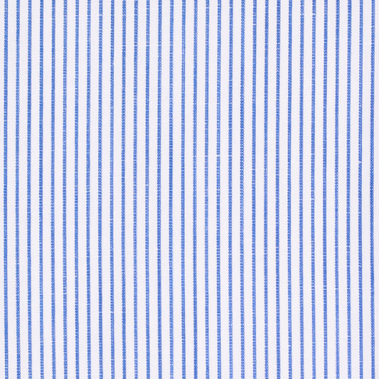 Shirt - cotton/linen - blue - striped