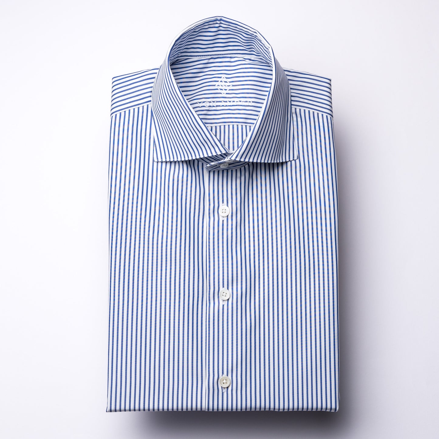 Shirt - Poplin - dark blue/white - striped