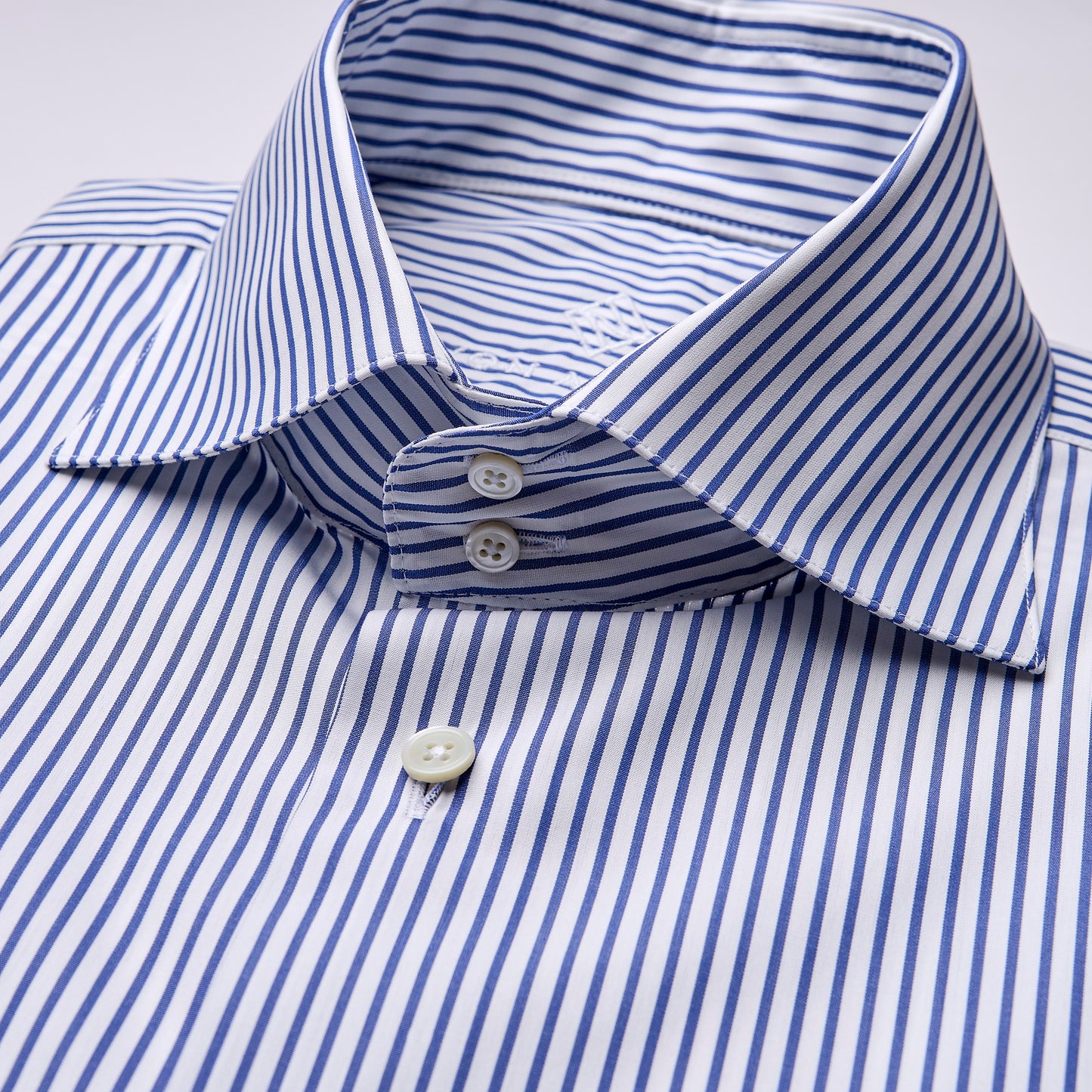 Shirt - Poplin - dark blue/white - striped