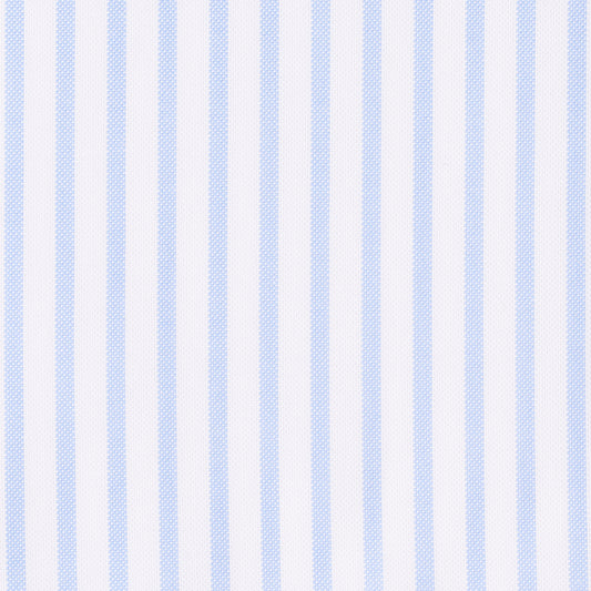 Shirt - Oxford - white/light blue - striped