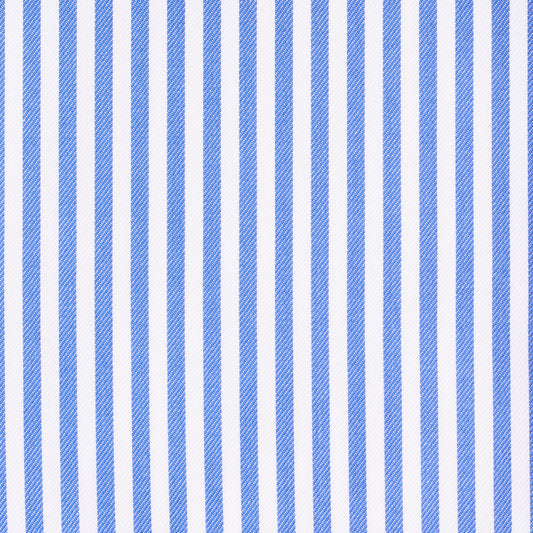 Shirt - twill - white/blue - striped