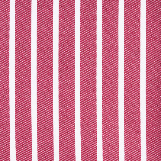 Shirt - twill - white/red - striped