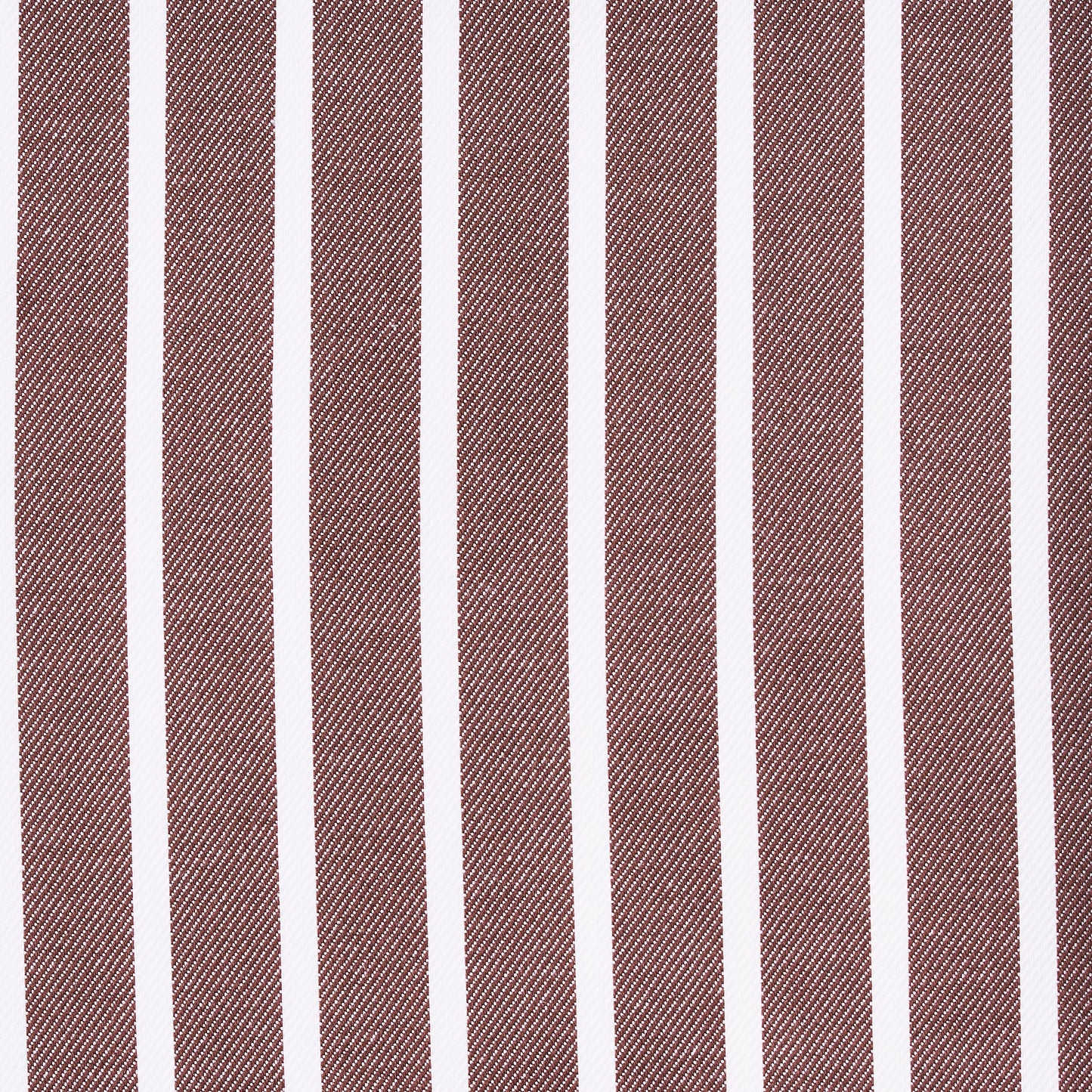 Shirt - twill - white/brown - striped