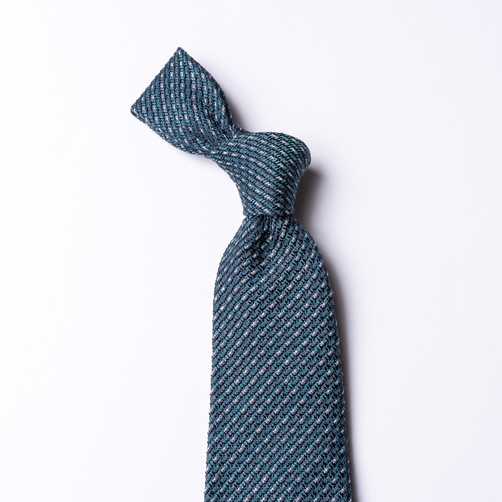 grün-blaue Gewebte Krawatte